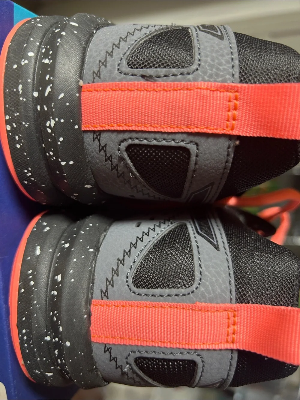 Asics Gray and Bright Orange Trail Running Shoes